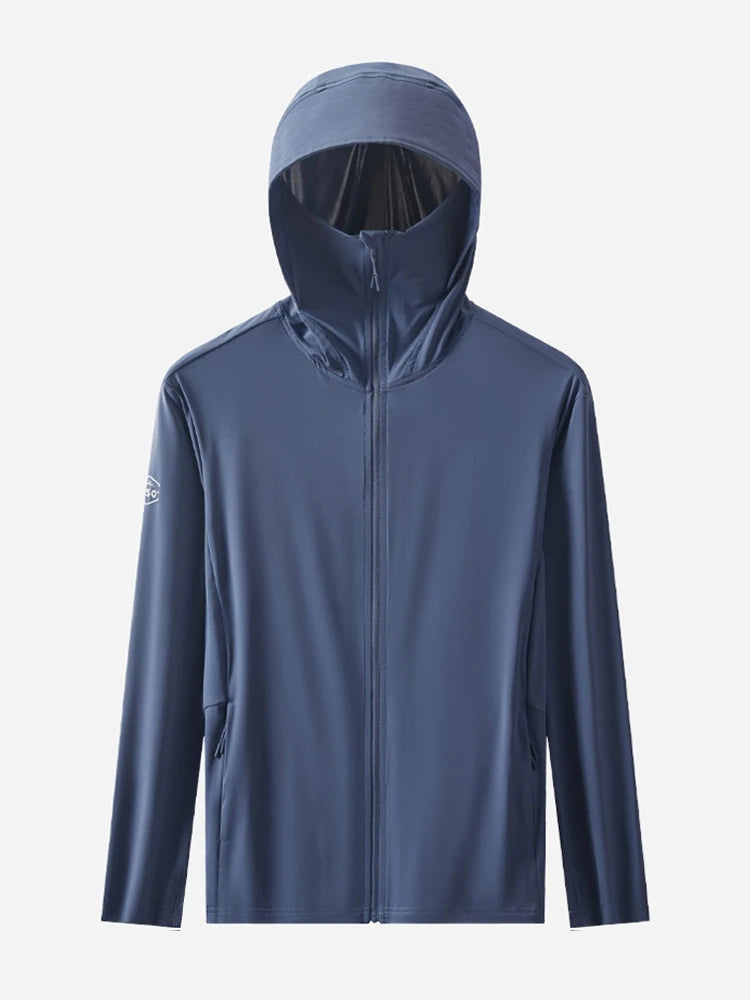 Summer UPF 50+ UV Proof Men Skin Coats Hooded Sun Protection Breathable Cool Thin Windbreaker Plus Size Casual Jackets 8XL