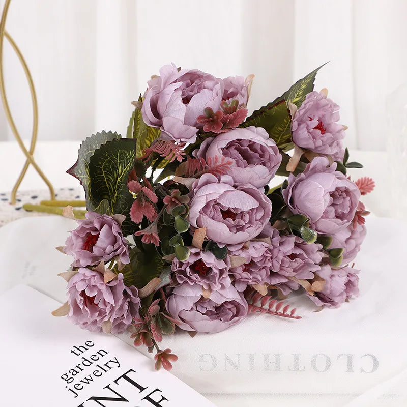 Simulation Rose Fake Wedding Arch Silk Flower Home Decoration Artificial Home Living Room Table Decoration Fake Flower