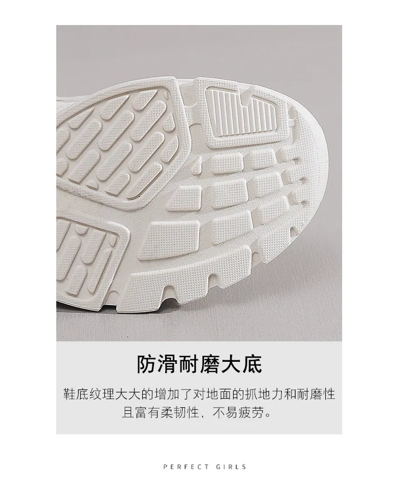 Sneakers for Women Autumn New Style, Korean Version Versatile Thick-Soled Single Shoes, Sports Shoes Running Casual Shoes
