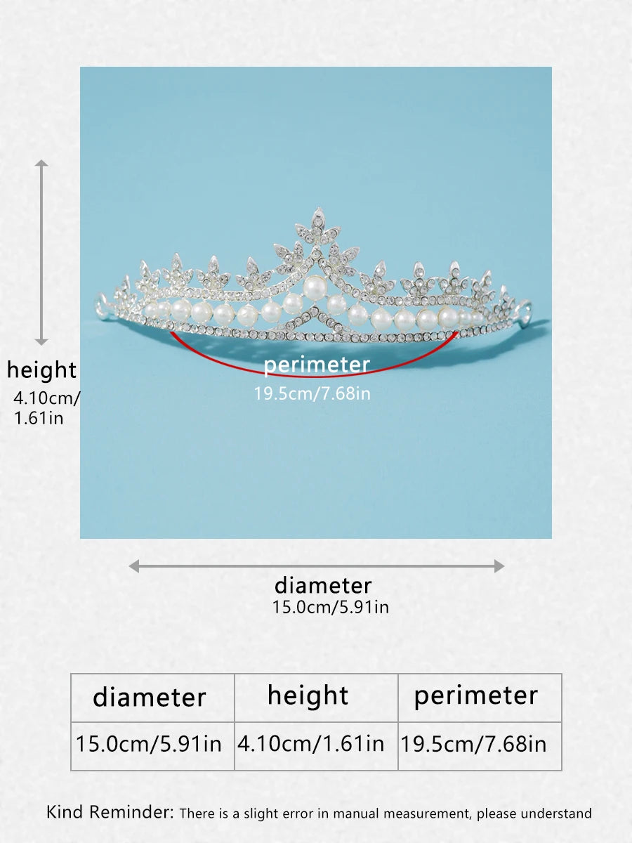 Itacazzo bridal headwear crown, classic Tiras suitable for women's weddings and birthday parties