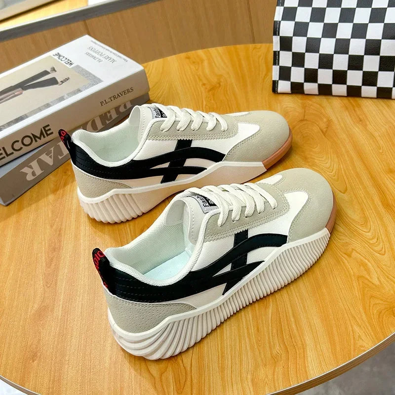 Women Sneakers 2025 New Sports Shoes for Women Fashion Comfort Sneakers All-match Thick Sole Lightweight Casual Running Shoes