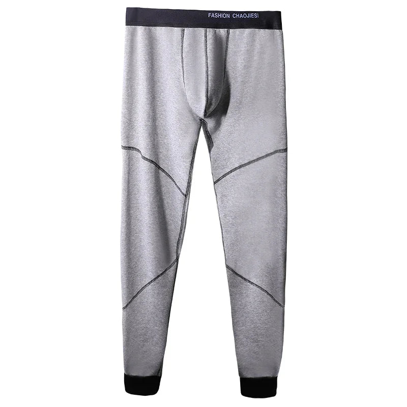 Winter long Johns men's underwear thick fleece pants Single thermal pants tights leggings youth cotton pants