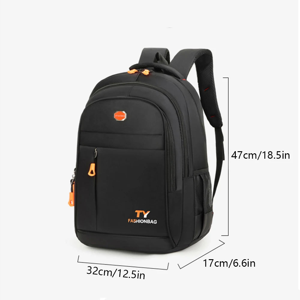 Leisure multi-layer zipper large capacity travel backpack, stylish men's and women's backpack, business computer backpack-ll