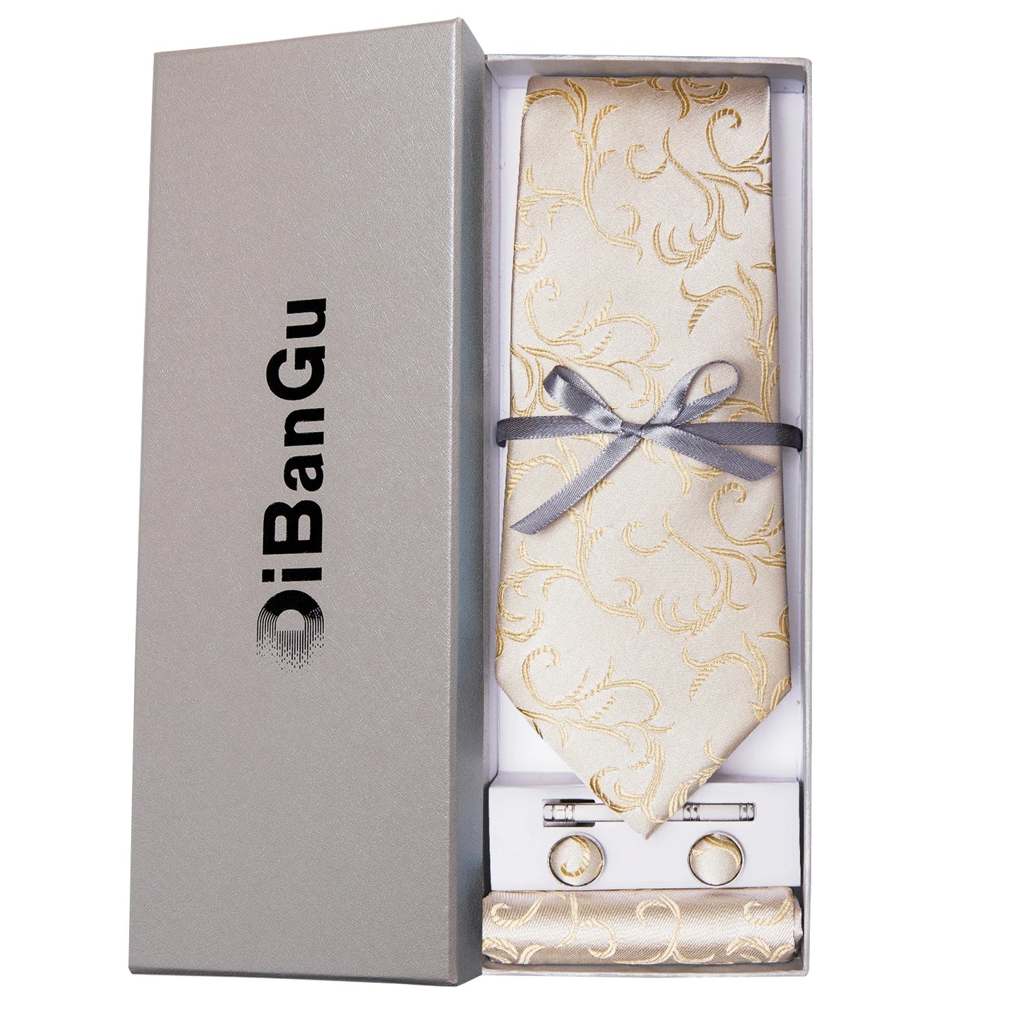 Solid Black Plaid Men's 8cm Polyester Neck Tie Handkerchief Cufflinks Set with Gift Box Tie Clip Birthday Anniversary Gift