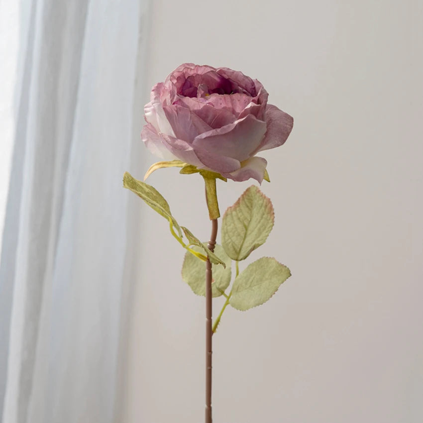 Artificialflower Caramel Rose High Quality Garden Courtyard Wedding Bride Bouquet Wreath Home Table Vase Festival Diy Gift Decor