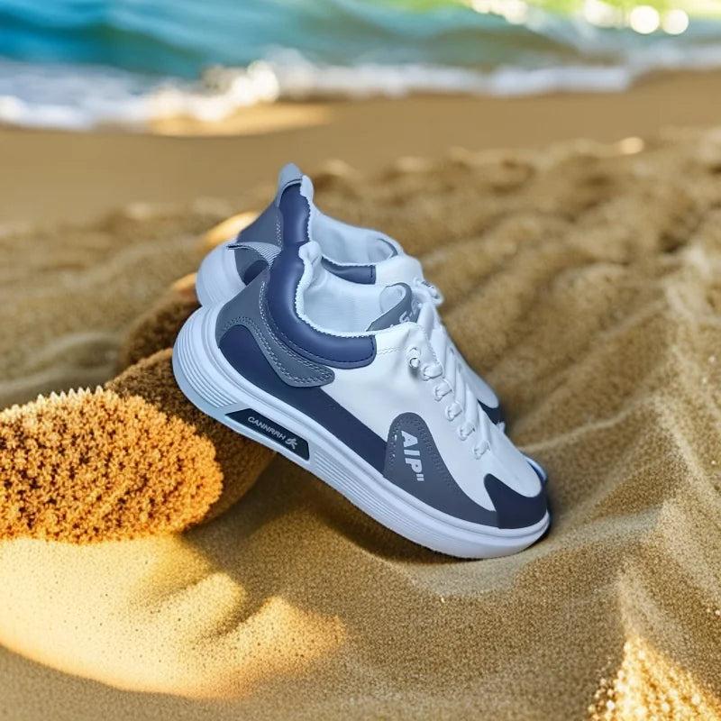 2025 New Breathable Casual Men's Fashion Multi functional Board Shoes Durable Work Wear resistant White Fashion Shoes