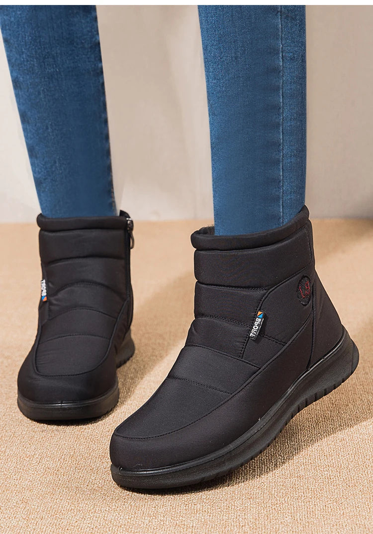 Women's Boots 2024 Ankle Boots For Women Shoes Winter Botines Warm Fur Snow Boots Waterproof Winter Botas Mujer Combat Boot