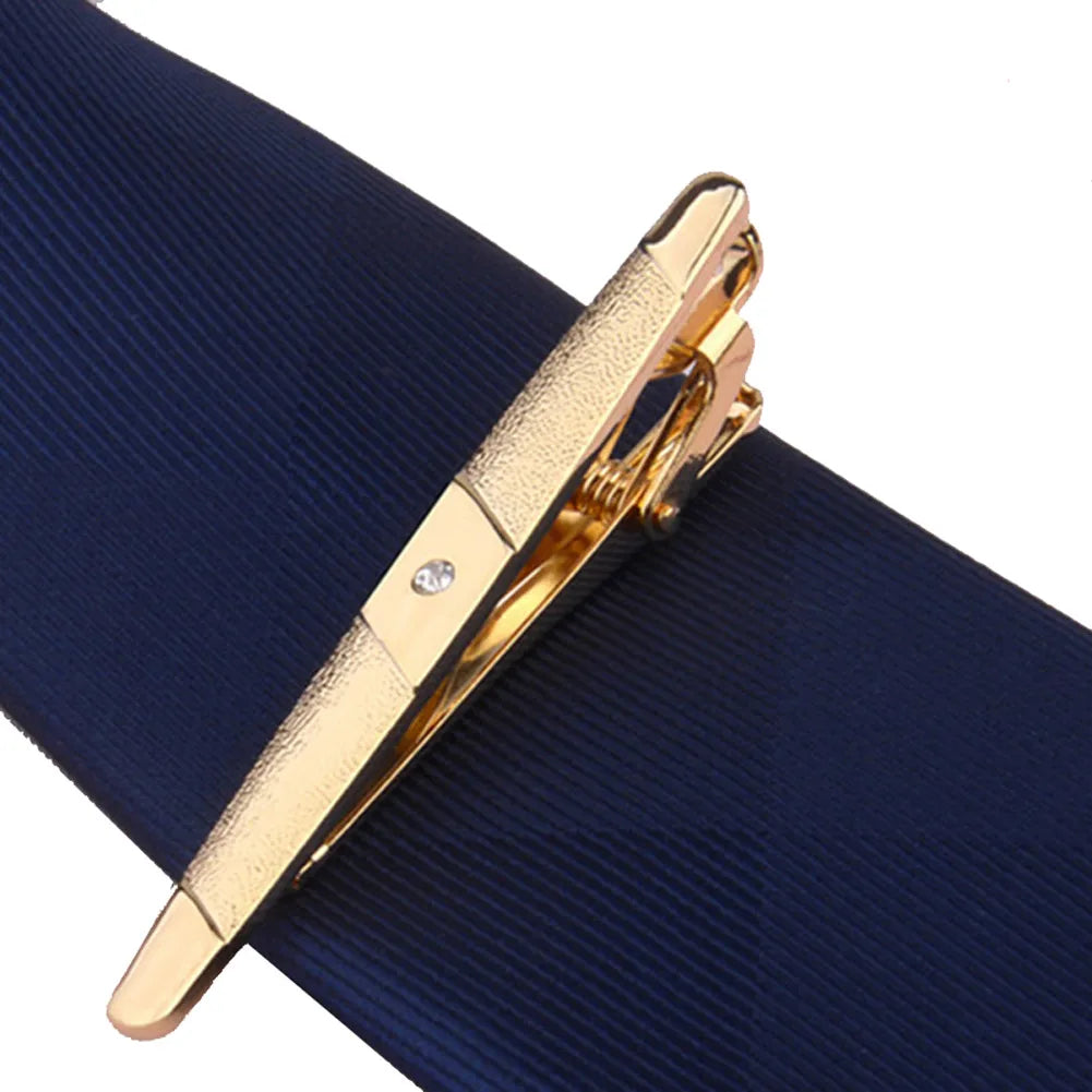 Men Metal Alloy Tie Clip Clamp Necktie Bar Clasp Wedding Bridegroom Business Fashion Formal Gifts