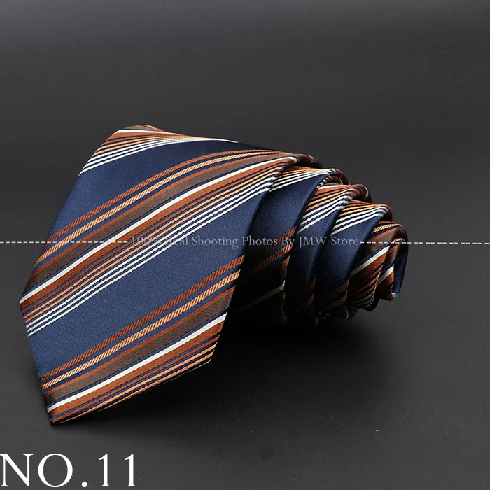 New Design Wedding Men Tie Brown Solid Striped Paisley Flower Neckties Men Business Dropshipping Groom Collar Accessories Gift