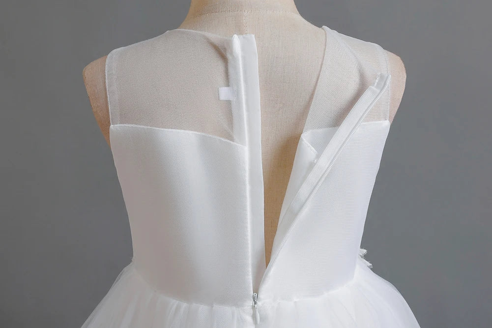 A train skirt Girl'S Sleeveless dresses Tails Show dress Princess dress