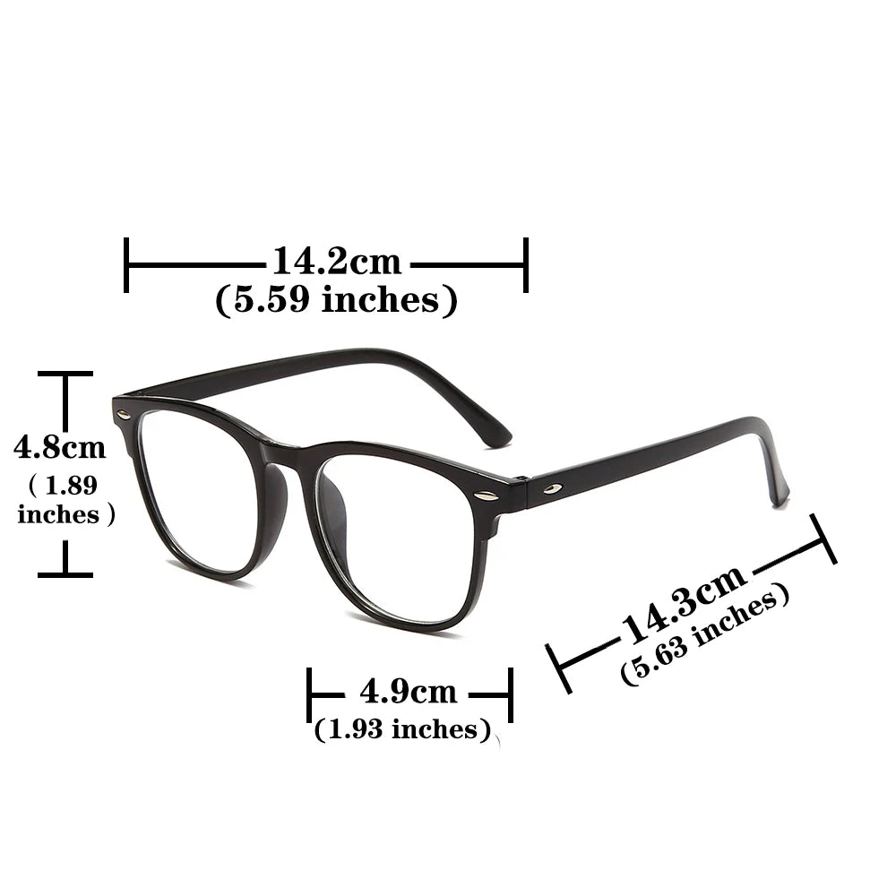3 Pcs/Set Transparent Computer Glasses Frame Women Men Anti Blue Light Round Eyewear Blocking Glasses Optical Spectacle Eyeglass