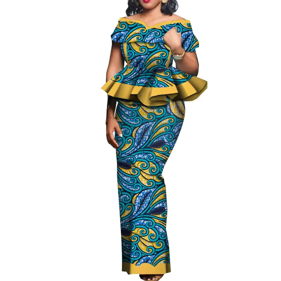 SALE!!! Party African Dress Women Skirt Sets Traditional 2 Pieces Suits Custom Made Dashiki Tops and Skirts Plus Size Clothing