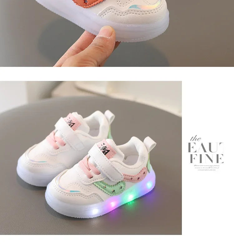 2025White Casual Shoes For Baby Boy Girl Brand Children Sneake Kids Shoes Toddler Walking Shoes Size 1
