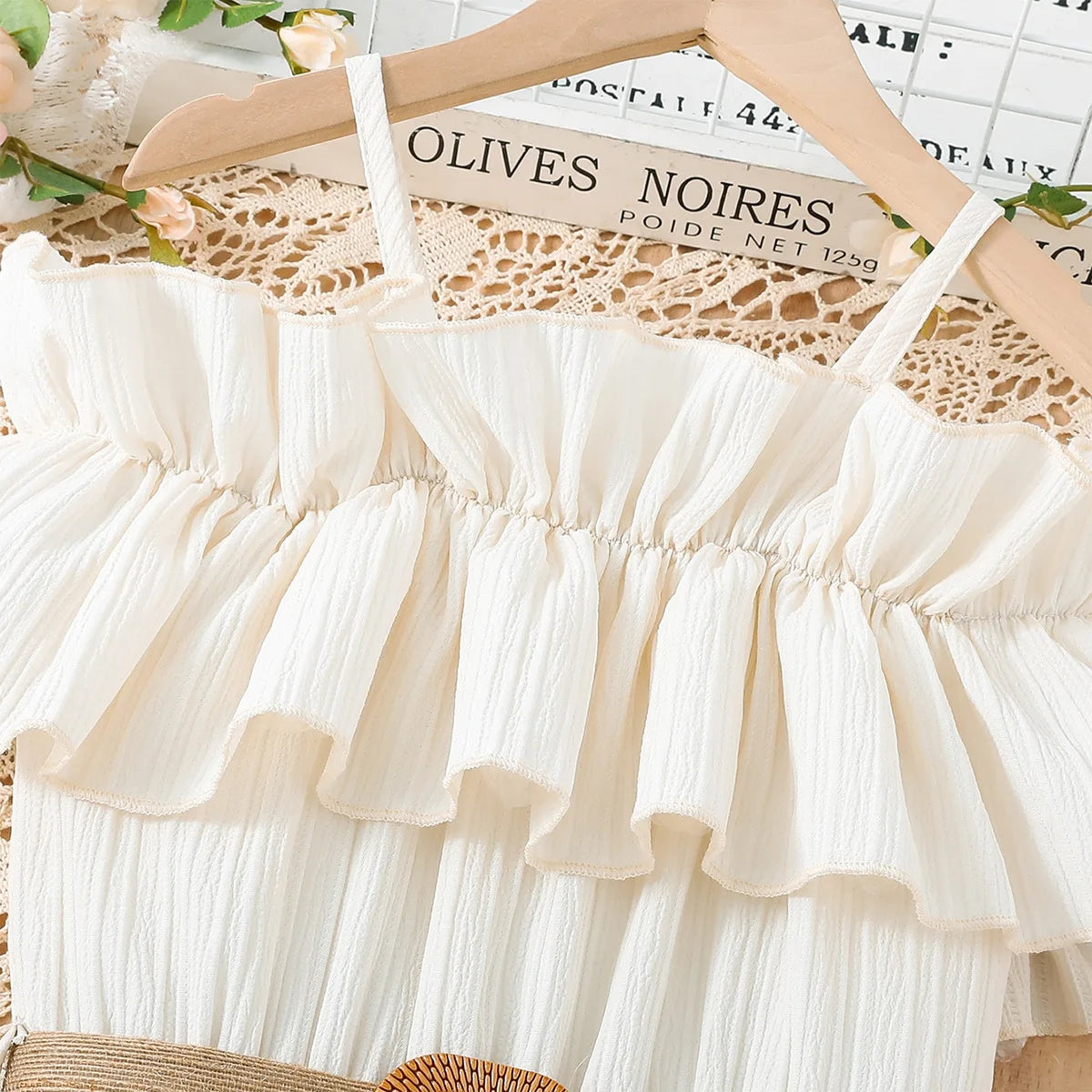 Girls Casual Dresses One-line Shoulder Strap Patchwork Lace Dress Kids Clothes Girls 8 To 12 Years Princess Dress for Girls
