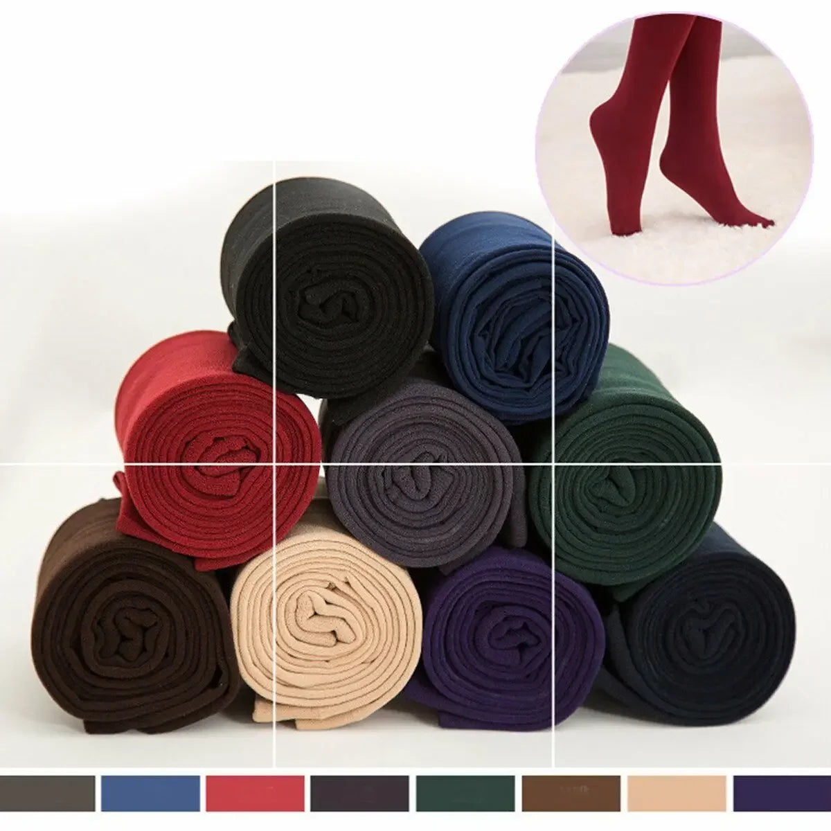 Winter Leggings Knitting Velvet Casual Legging High Elastic Lady's Warm Pants Skinny Pants for Women Polar Pantyhose