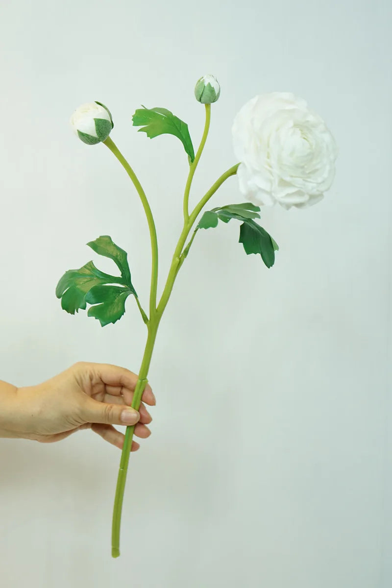4Pc Hand Feel Moisturizing 3Heads Dew Lotus Artificial Real Touch Flowers Wedding Decor Bridal Bouquet Home Decoration Ornaments