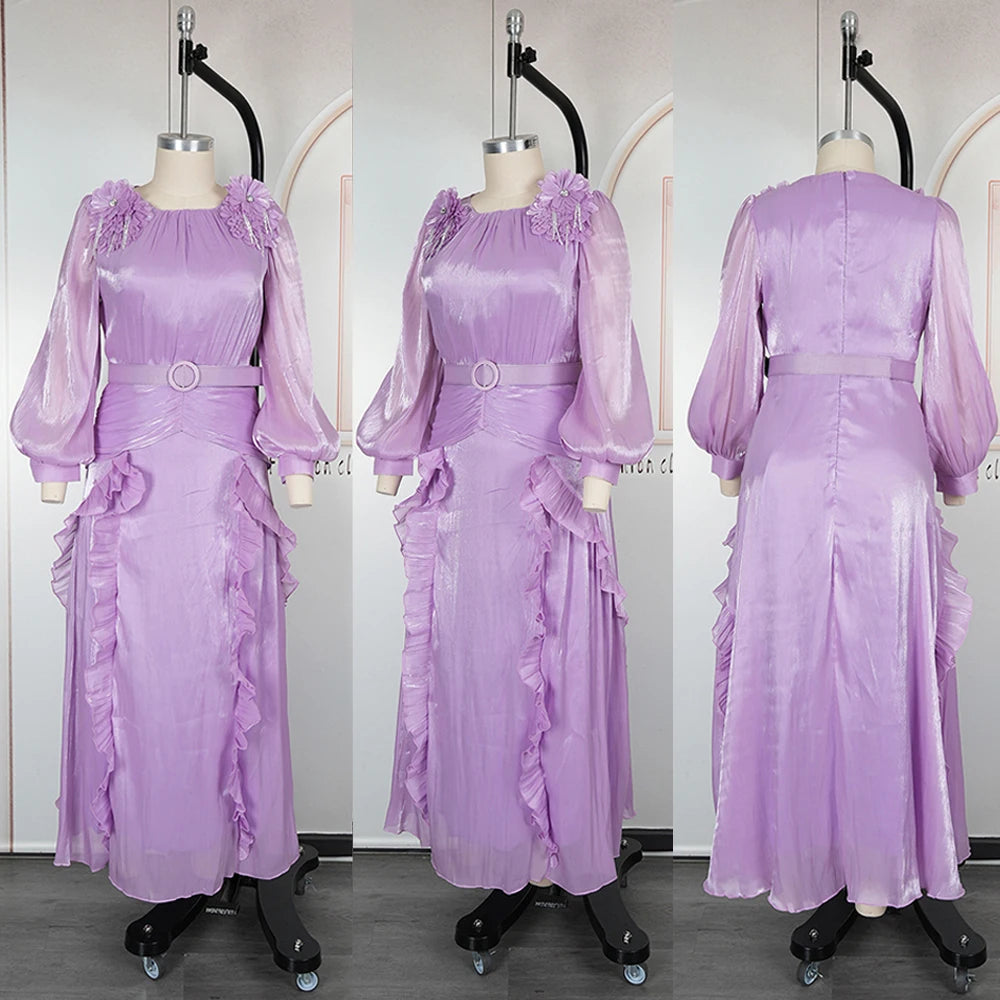 African Dresses For Woman 2025 Africa Clothing Wedding Party Evening Gowns Dashiki Ankara Outfits Dubai Turkey Kaftan Abayas