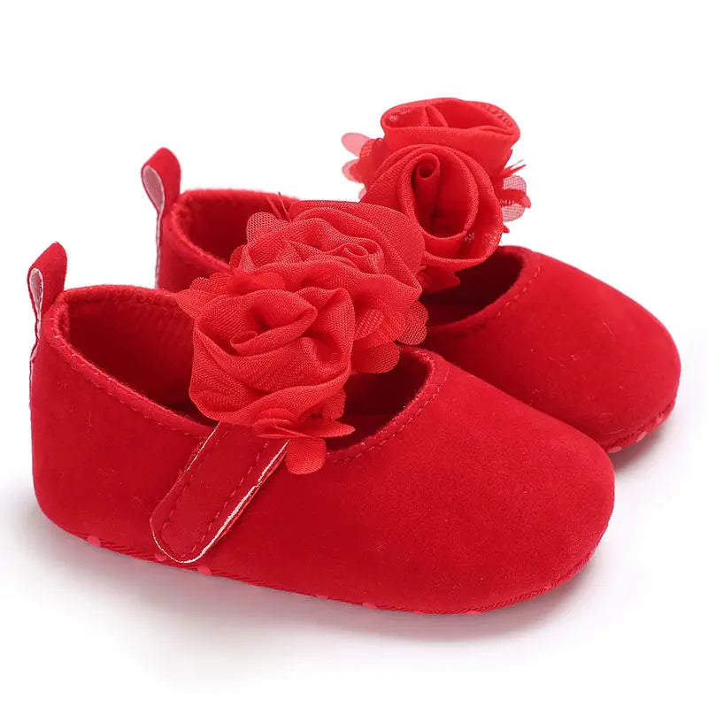 Infant Newborn Soft Sweet Mary Jane Baby Shoes Kids Wedding Party Dress Footwear Children Princess First Walker Baby Girl Shoes