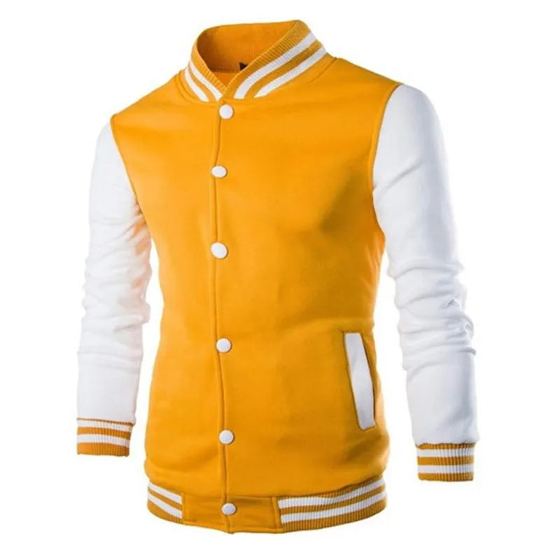 Mens Jacket Baseball Suit 2023 Hot Sale Four Seasons Fashion Coats University Varsity Splicing Couple Casual Korean Clothes