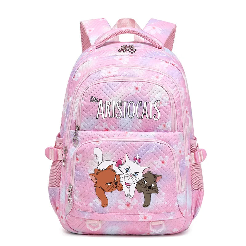 Disney The Aristocats Marie Waterproof Women Backpack Female Travel Bag Backpacks Schoolbag for Teenage Girls Bookbag Mochila