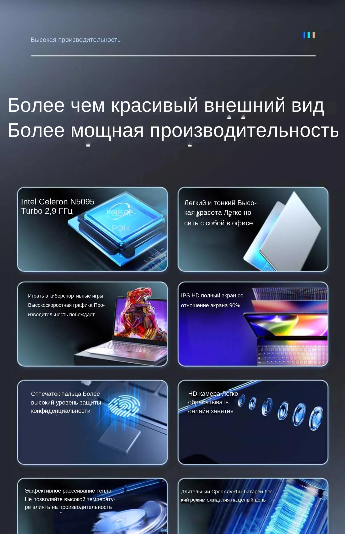 Notebook 15.6 inch Laptop Windows 11 Pro 1920*1080 Cheap Portable Intel Laptop 16G RAM 128GB/256GB/512GB/1TB SSD HDMI Port