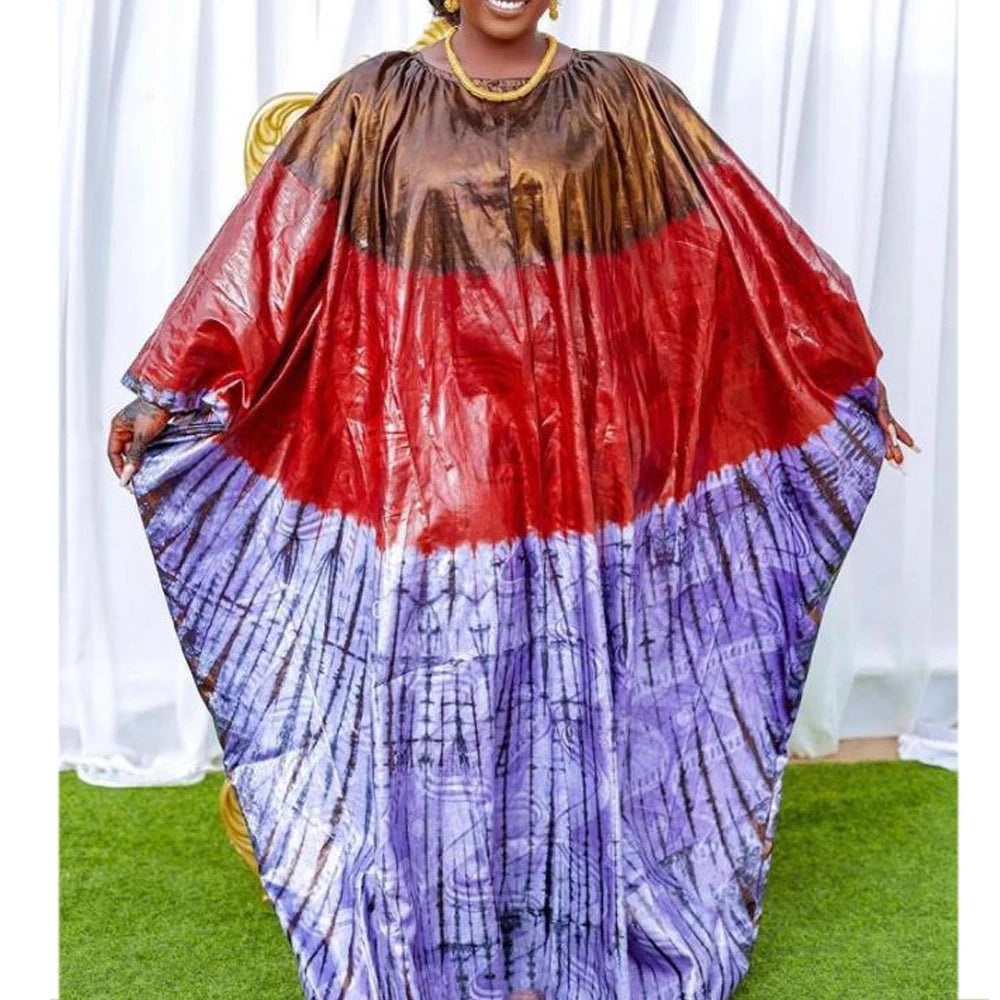 African Printed Riche Long Dresses For Nigeria Women Ankara Wedding Dashiki Robe Boubou Clothing Women Long Dress Guipure Robe