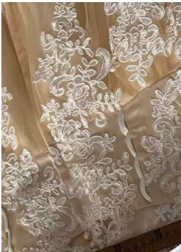 Customized Plus Size V Neck Applique Cap Sleeve Elegant A-line Wedding Dresses Lace Up Champagne Bridal Dress Vestido De Novia