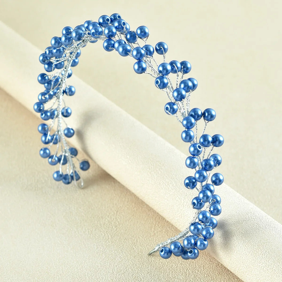 Bridal Wedding Headbands Full Pearl and Rhinestones Tiaras Hairbands For Women Bride Bridal Wedding Hair Accessories Jewelry