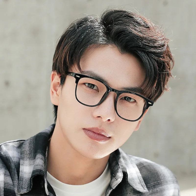 3 Pcs/Set Transparent Computer Glasses Frame Women Men Anti Blue Light Round Eyewear Blocking Glasses Optical Spectacle Eyeglass