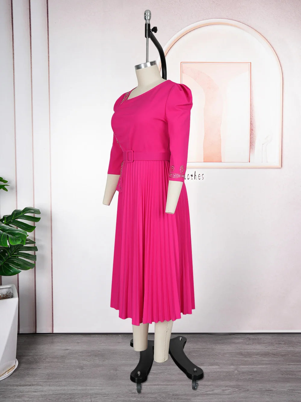 African Dresses For Women Elegant 2025 Dashiki Autumn Summer Midi Dress Ladies Traditional African Clothing Fairy Dreaes