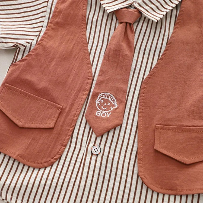 New Summer Baby Boys Clothes Suit Children Shirt Shorts 2Pcs/Sets Toddler Clothing Infant Casual Cotton Costume Kids Tracksuits