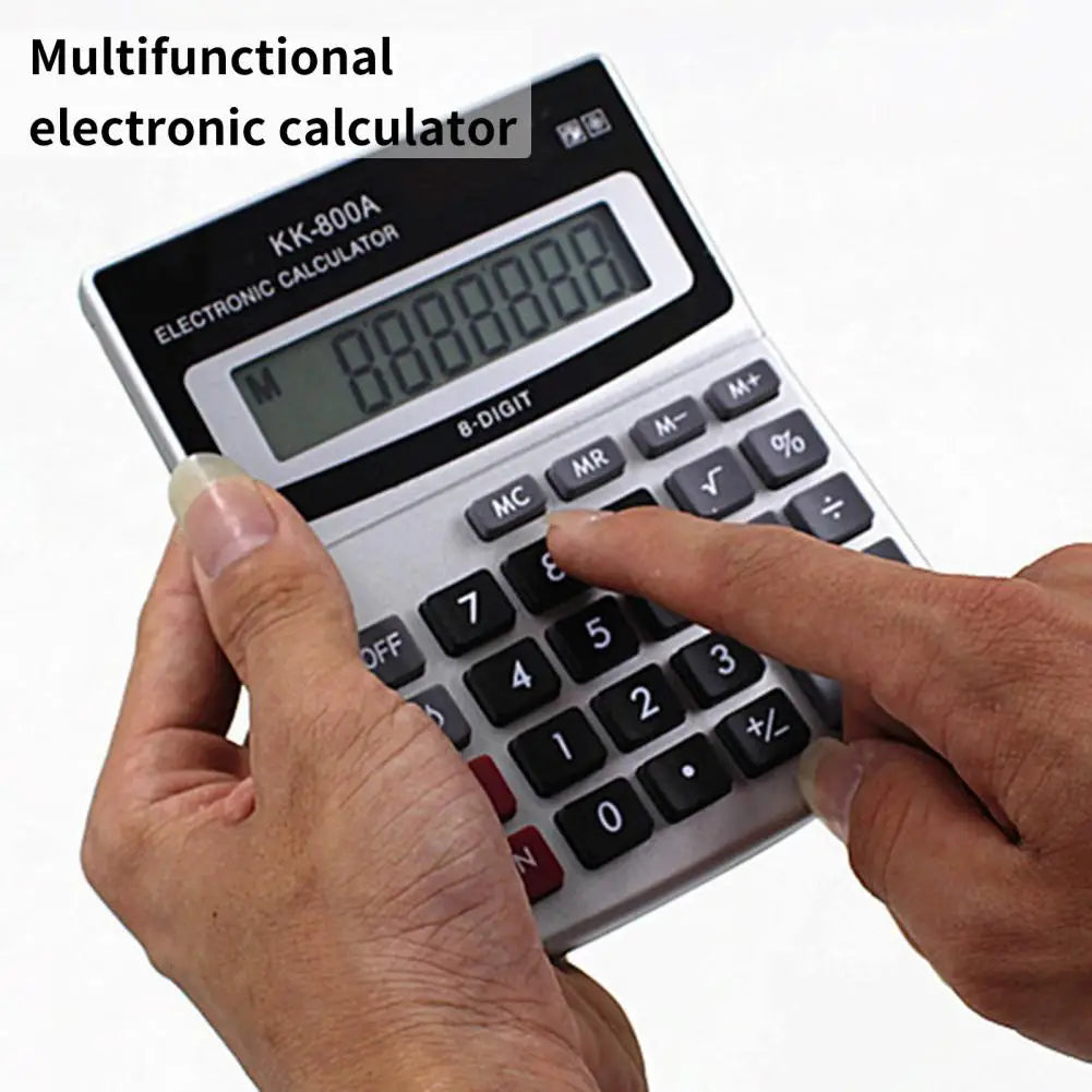 KK-800A Electronic Calculator Multifunctional Large Display Finance 8 Digits Desktop Calculator Office Supplies