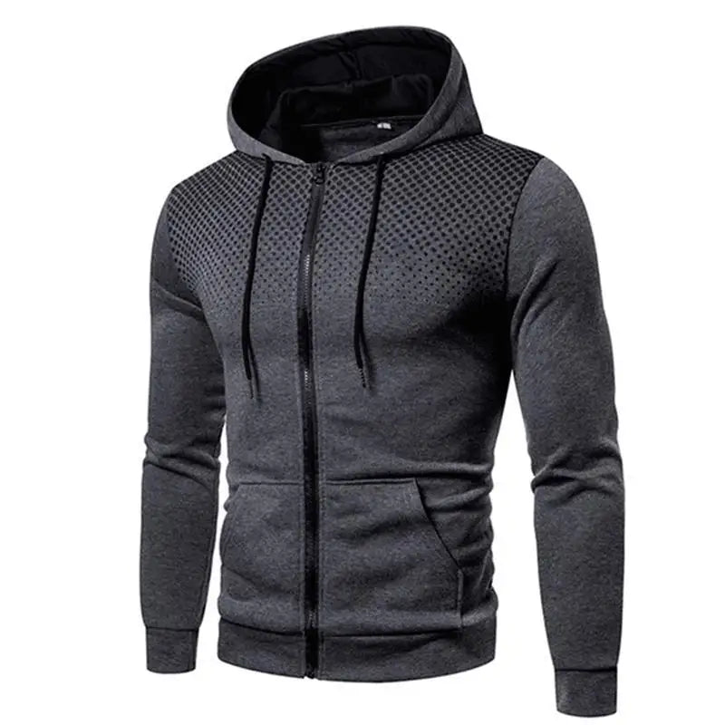 Autumn and Winter Casual Jacket for Men All Elite Wrestling Zipper Hoodie with Pocket Printing Sweater Sportwear