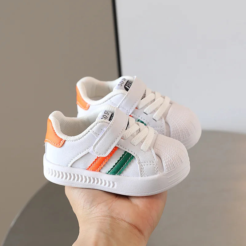 New Baby Shoes Spring Autumn Soft Soled Toddler Shoes Boys Sports Shoes Boys New White Shoes For Girls Breathable Non-slip
