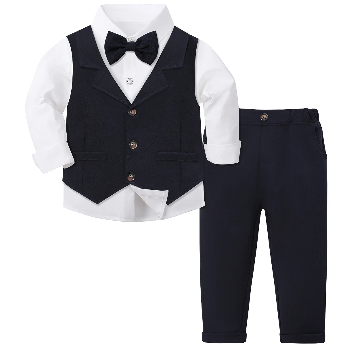 Toddler Suit Baby Boys Easter Outfit kids Christening Baptism Set Formal Wedding Birthday Party Gift Chirtmas Halloween Tuxedo
