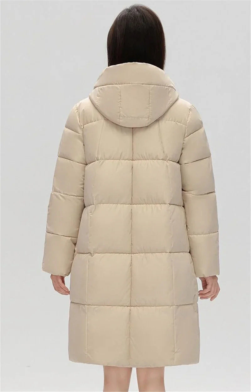 2025 New Long Winter Jacket Women Parkas Down Cotton Jackets Warm Hooded Outwear Female Thick Cold Snow Wear Coats Puffer Jacket