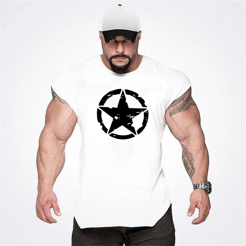 Gym Shirt Mens Bodybuilding Tank Top Mesh Fitness Sleeveless Vest Summer Casual Workout Singlets Undershirt Muscle Clothing