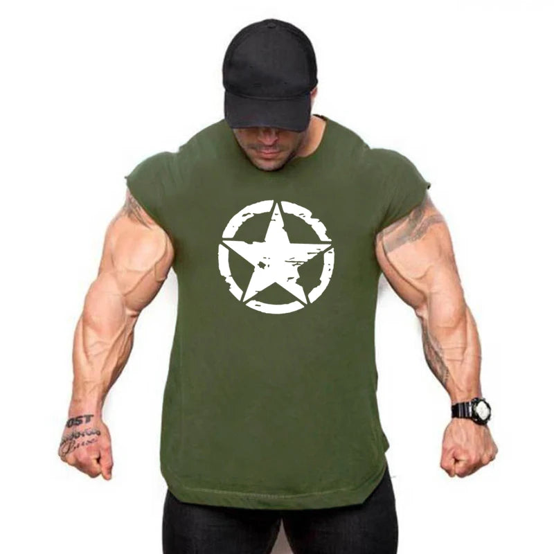 Gym Shirt Mens Bodybuilding Tank Top Mesh Fitness Sleeveless Vest Summer Casual Workout Singlets Undershirt Muscle Clothing