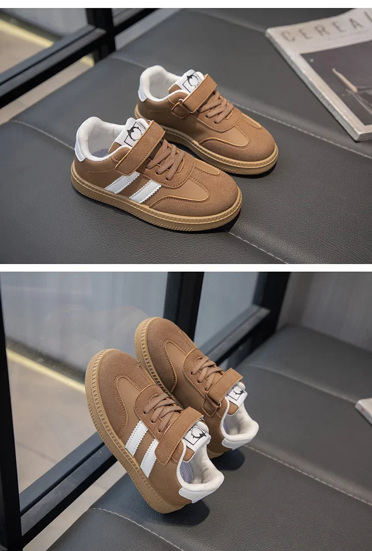 Lightweight Kids Skate Shoes 2025 New Spring Boys Non-slip Sports Footwear Breathable Training Running Fashion Sneakers