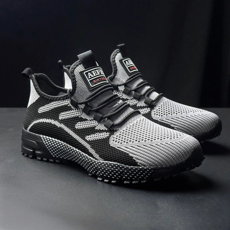 YRZL Men's Sneakers Breathable Lightweight Running Shoes for Men Comfortable Mesh Walking Shoes Sports Casual Outdoor Summer