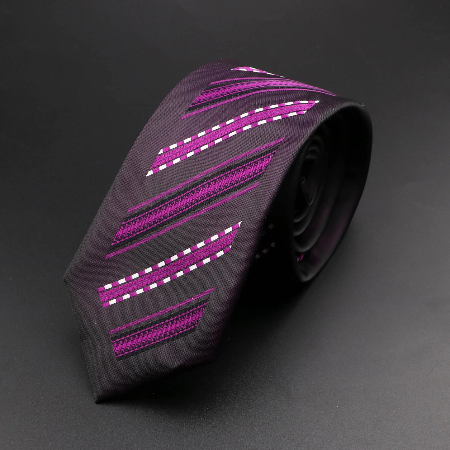 New Skinny 6cm Ties For Men Wedding Dress Necktie Perple Floral Paisley Patchwork Tie Business Slim Shirt Accessory Gift Cravate