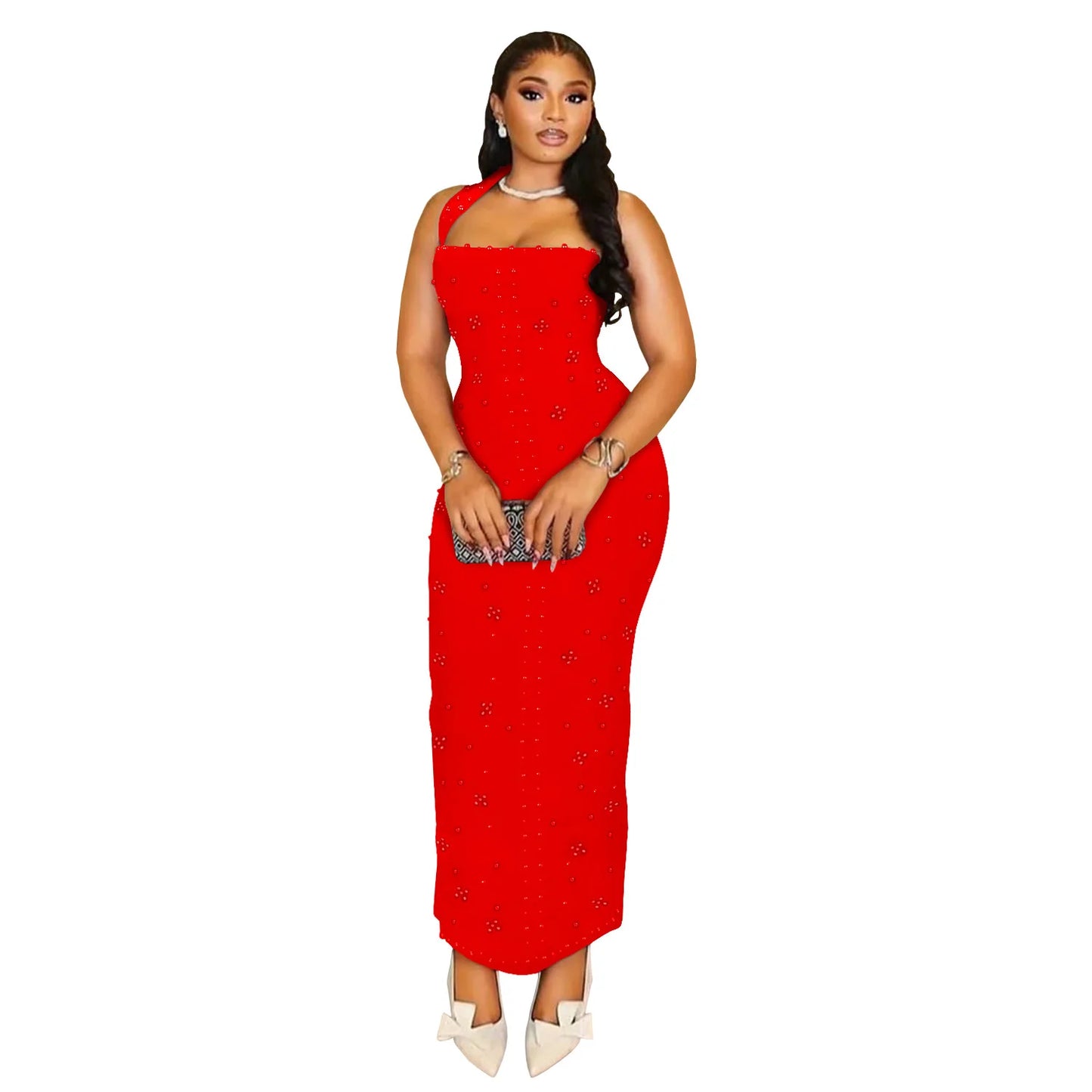 African Dresses For Women Elegant Dashiki Summer Spaghetti Straps Maxi Dress Ladies Traditional Africa Clothing Fairy Long Dress