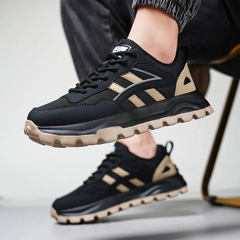 Man Trend 2024 High Quality Shoes Men's Outdoor Sneakers Breathable Running Shoes Thick Soled Mesh Sport Sneakers