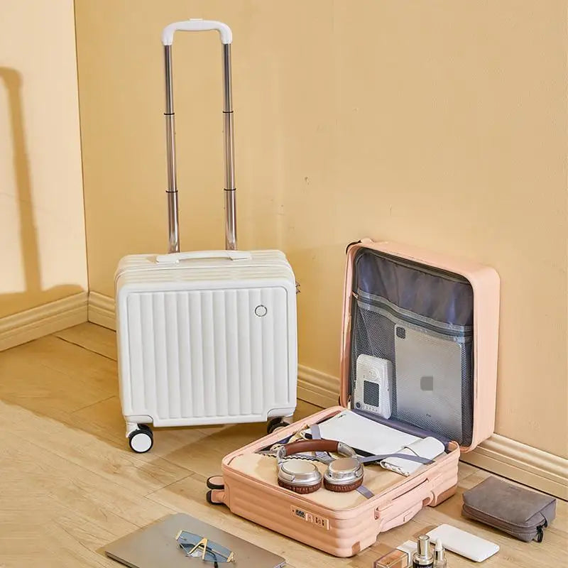 Student suitcase Travel Bag Women's Bag Back to School Spinner Wheel Suitcase Carry-On Boarding Travel 18/20/24