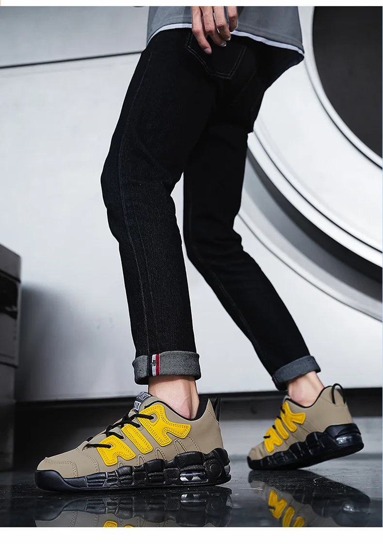 Men's Trendy Casual Sneakers Spring and Autumn Lightweight Durable Shoes AIR Vintage Basketball Shoes Comfortable Running Shoes