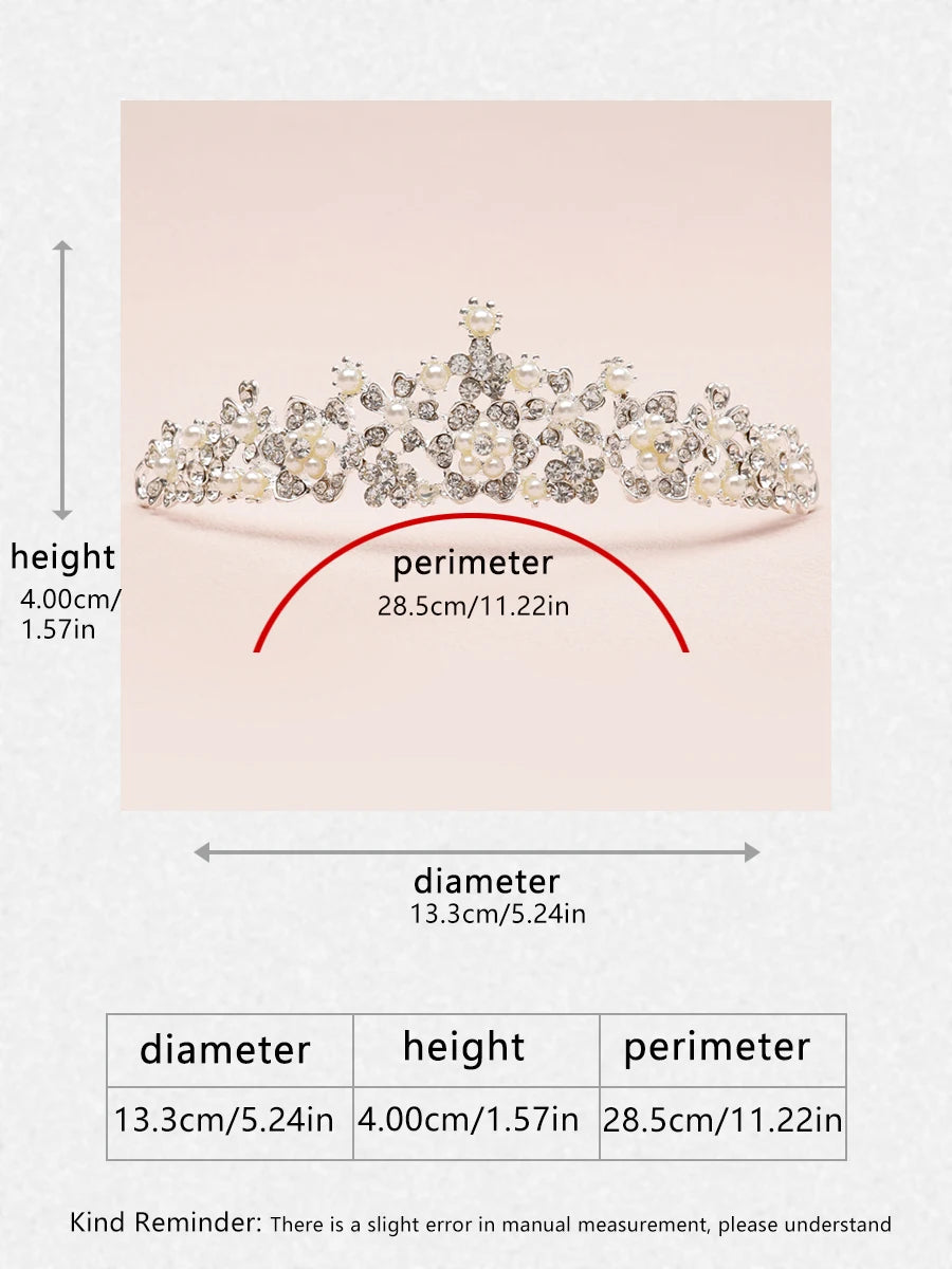 Itacazzo bridal headwear crown, classic Tiras suitable for women's weddings and birthday parties
