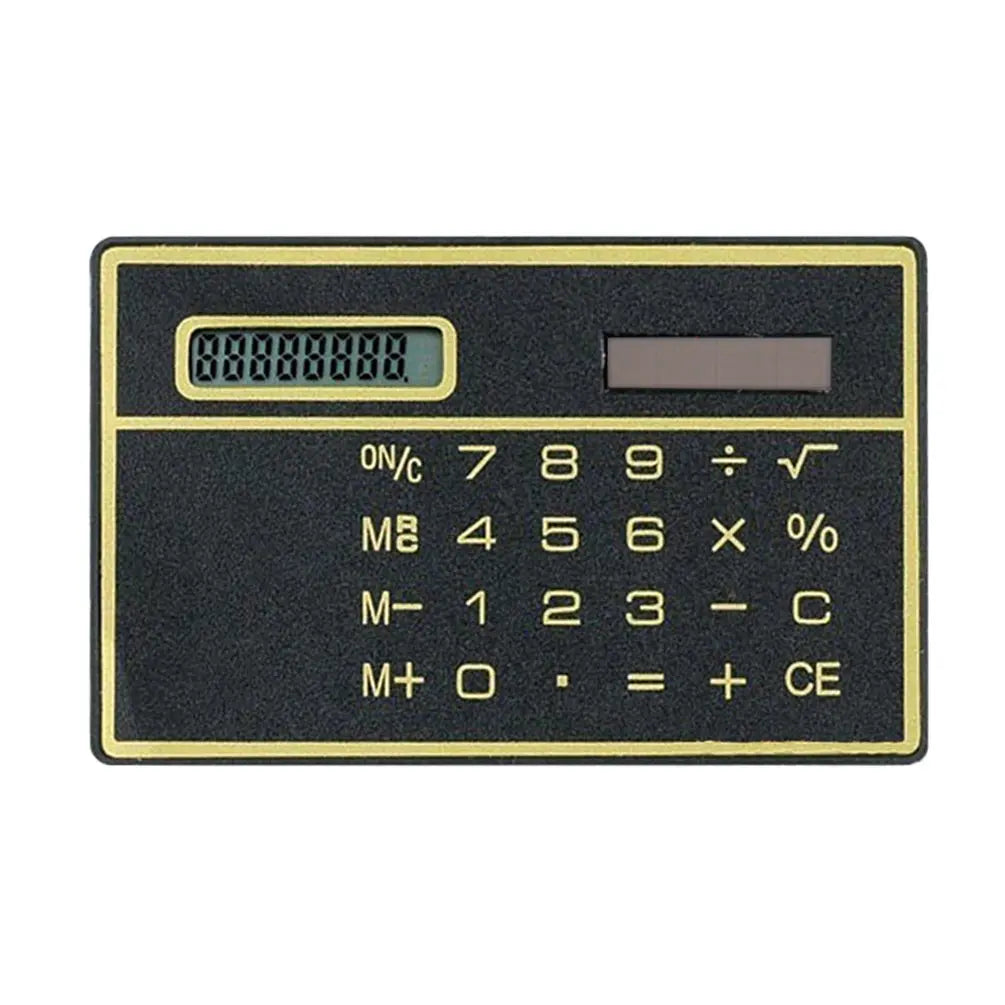 with Touch Screen Credit Card Design Mini Size Portable Slim Computer Solar 8 Digit Calculator Slim Solar Calculator