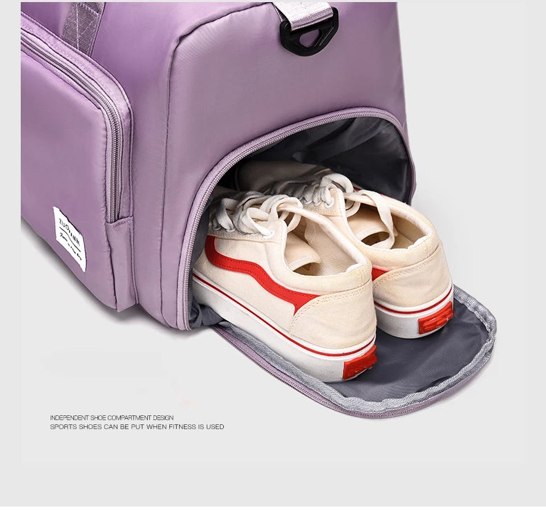Travel Bag Female Large-Capacity Hand Luggage Dry-Wet Separation Sports Fitness Bag Short-Distance Travel Package
