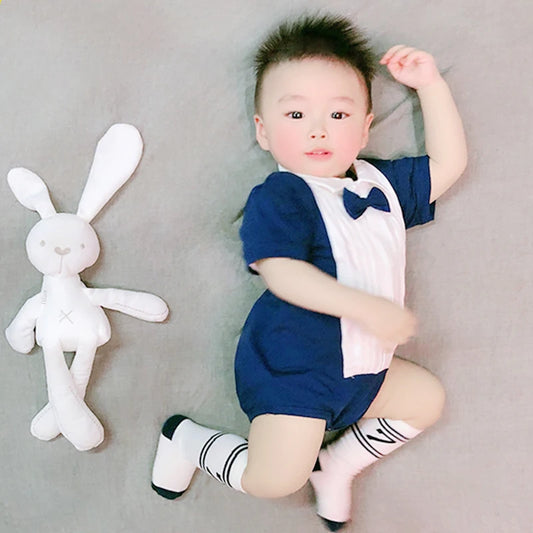 0-2 years old baby summer clothes, summer clothes, newborn onesies, summer baby boy's one-month-old dress