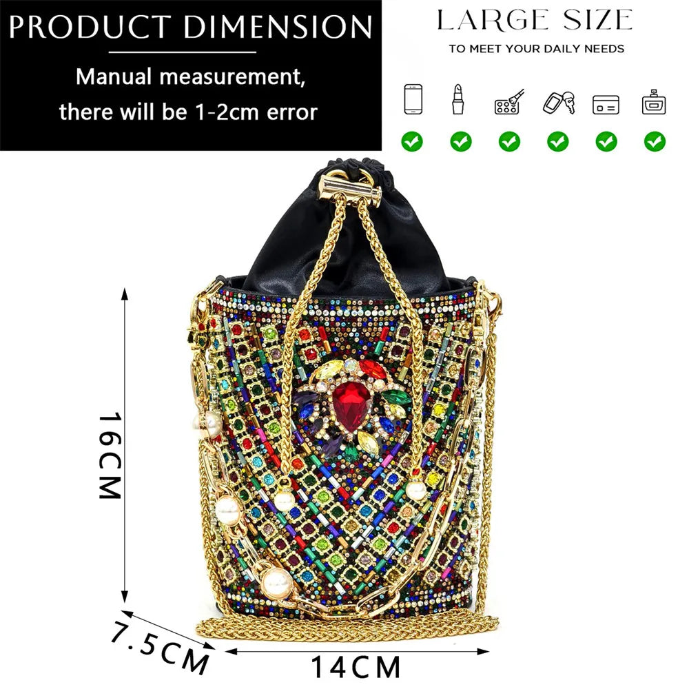 Nigerian Heel Party for Women Blue Color Shoes and Bag Set Rhinestone Handbag Italian Design Wedding INS 2025